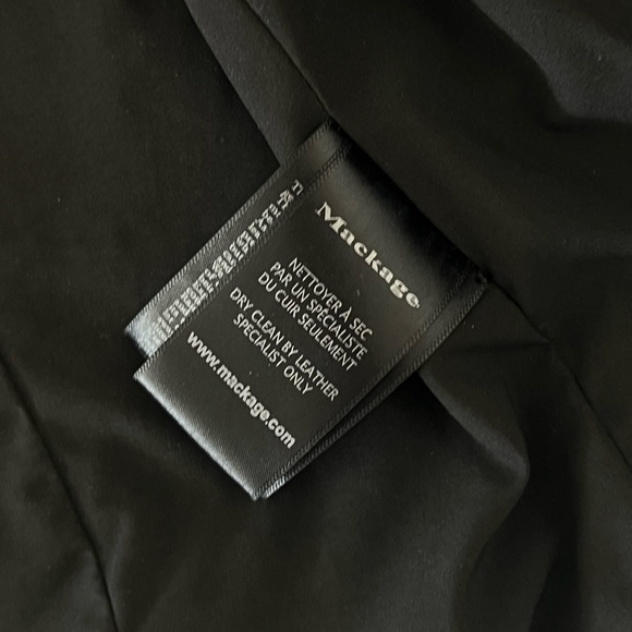 Aritzia Mackage Kenya Real Leather Moto Jacket Black - Picture 6 of 7